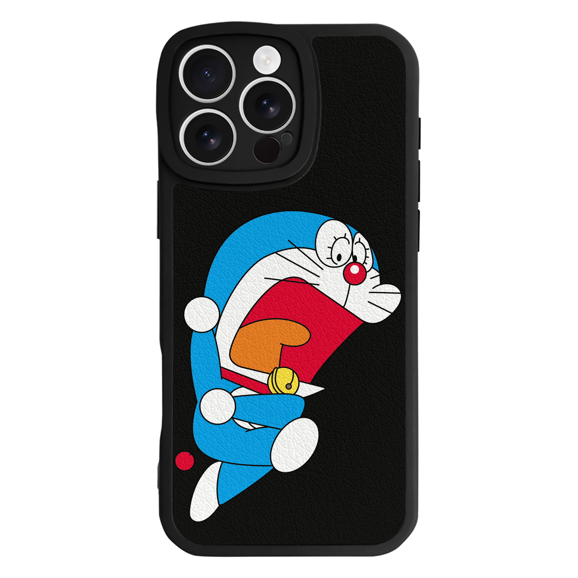 （画像用） ドラえもん Doraemon 【iPhone 16シリーズ対応】シリコンスマホケース（レザー調） 材質：シリコン